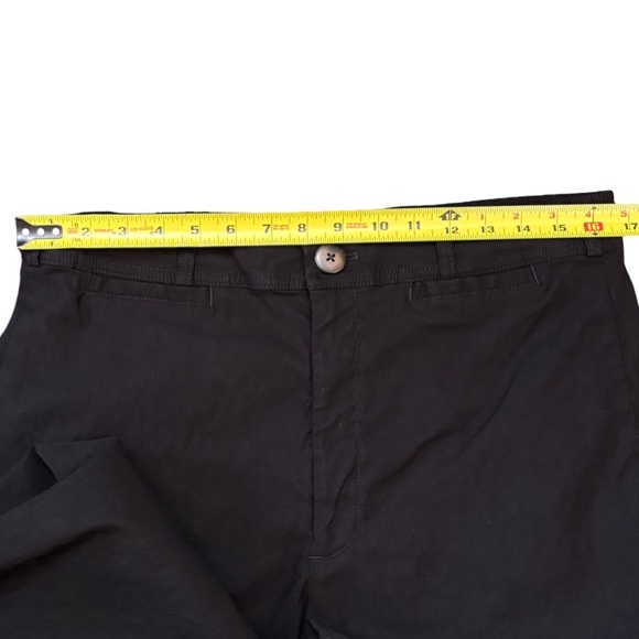 Maeve by Anthropologie Black High Waist Wide Leg Ankle Pants Linen Blend Size 33 - Picture 11 of 11